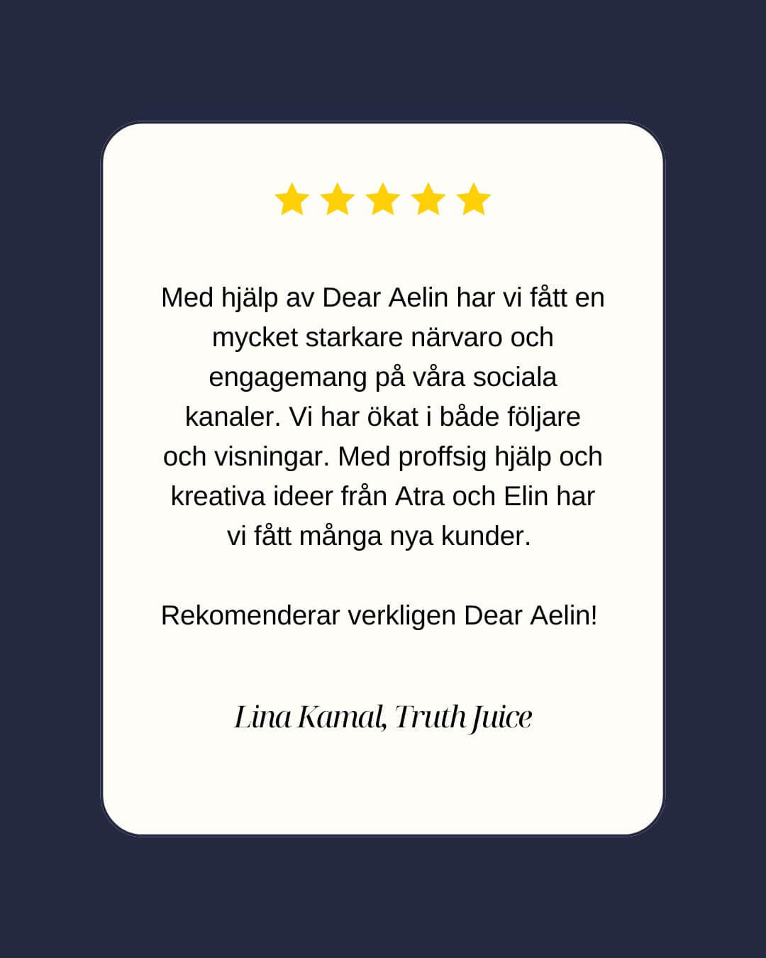 Recension Truth Juice